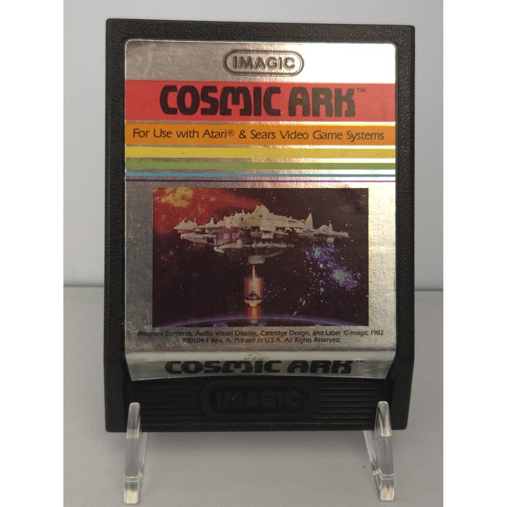 Cosmic Ark (Atari 2600, 1982) Video Game Cartridge - Clean & Tested & Working